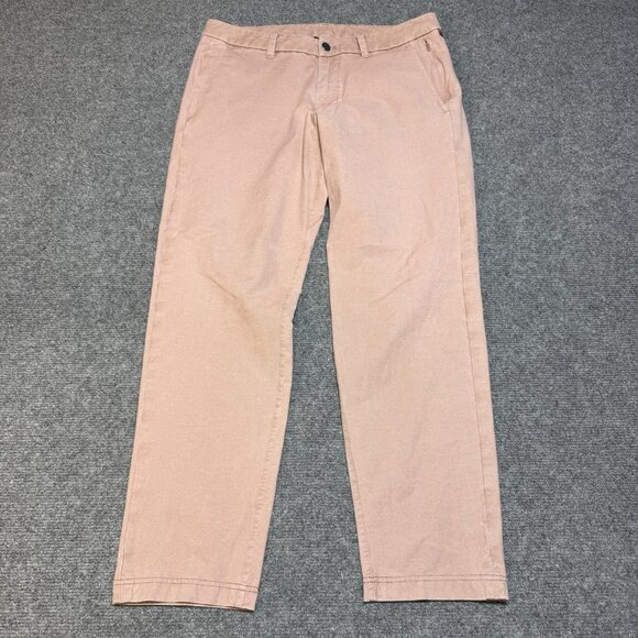 Lululemon Men's 33; Fits 32x29 Commission Pant Slim Earth Dye Clay Salmon M5ACNS - Picture 1 of 7